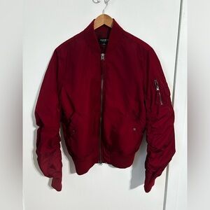 PacSun Deep Red Bomber Jacket